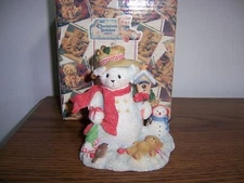Cherished Teddies Merry Snowbear With Bird House Figurine NIB