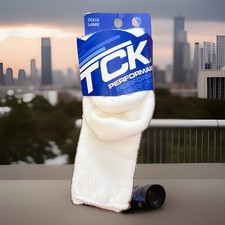 Unisex Socks Large NWT Acrylic White 10-13 USA Made TCK Ankle Length