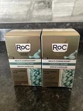 ROC MULTI CORREXION HYDRATE + PLUMP NIGHT SERUM CAPSULES 30 COUNT NIB 2 PACK