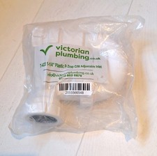 Victorian Plumbing 32mm ( 1 1/4 Inch) Telescopic P-trap New
