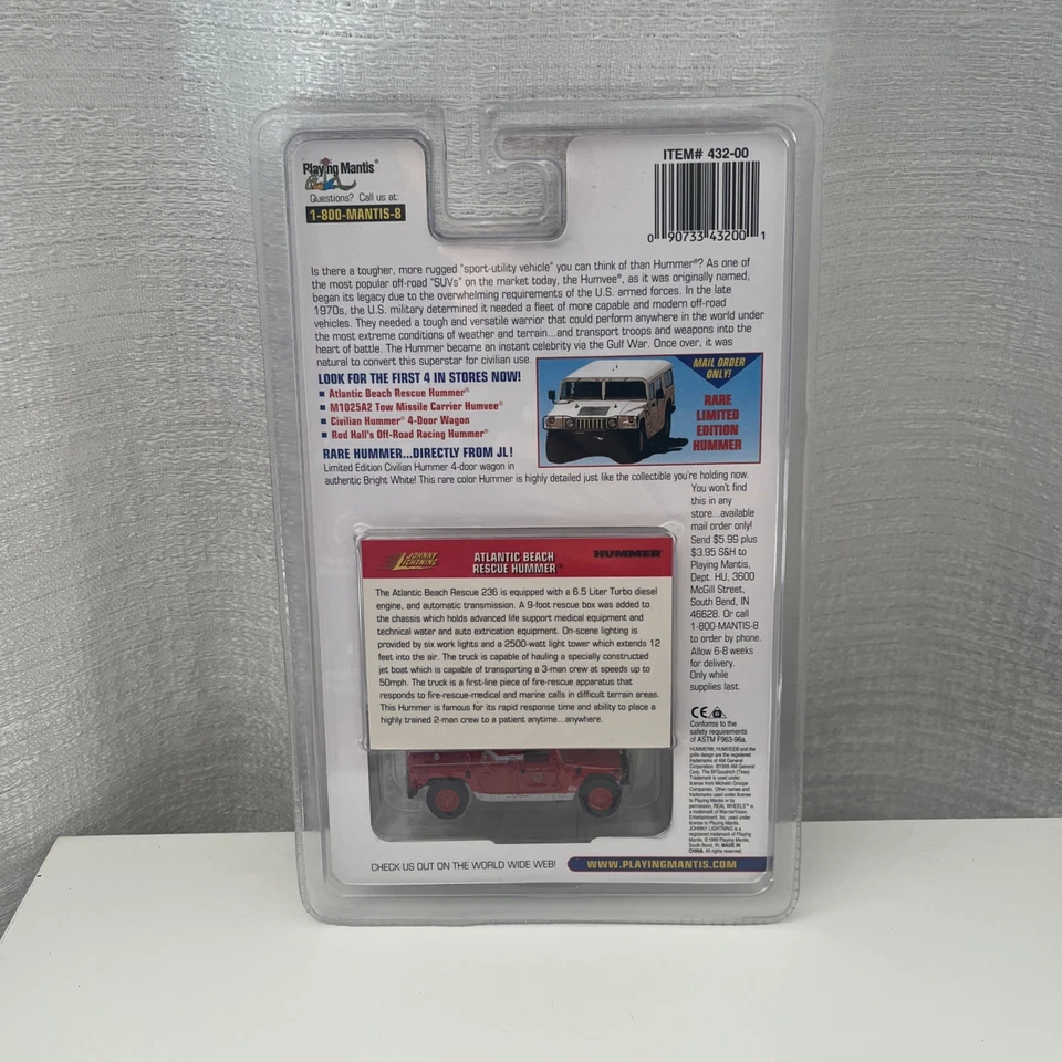 JOHNNY LIGHTING HUMMER ATR AIR RESCUE HUMMER DIE CAST METAL NEW FAST SHIPPING - Image 2 of 3