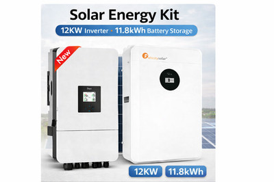 Hybrid Wechselrichter DEYE 12KW + Batterie Speicher PV Akku Solar + 11,8Kwh Neu