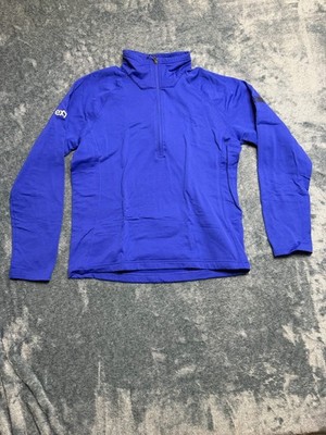 The North Face Royal Blue Quarter-Zip Pullover Men Large Fleece Performance
