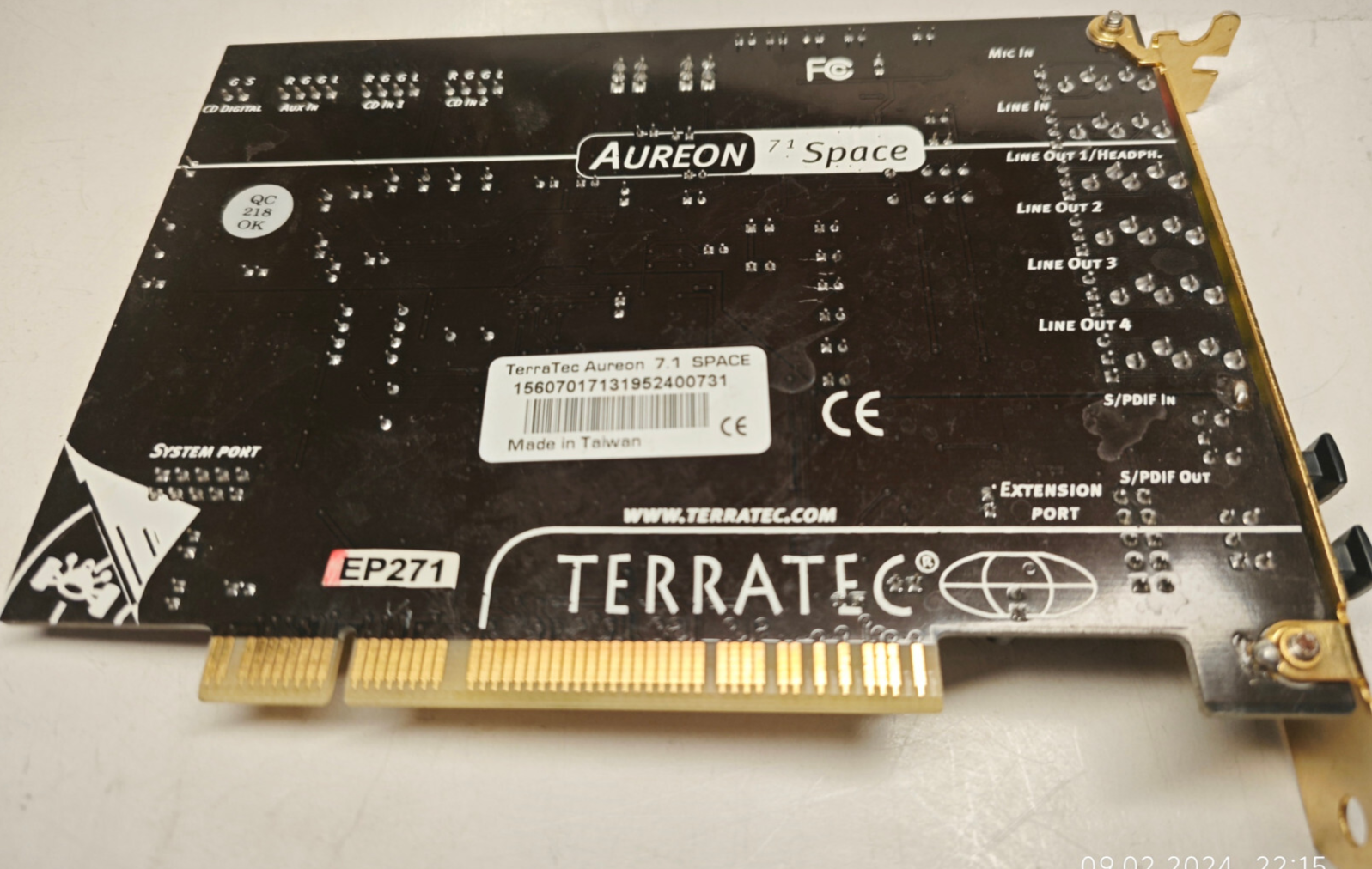 PCI] TERRATEC Aureon 7.1 Space PCI Sound Card Terratec Aureon 7.1