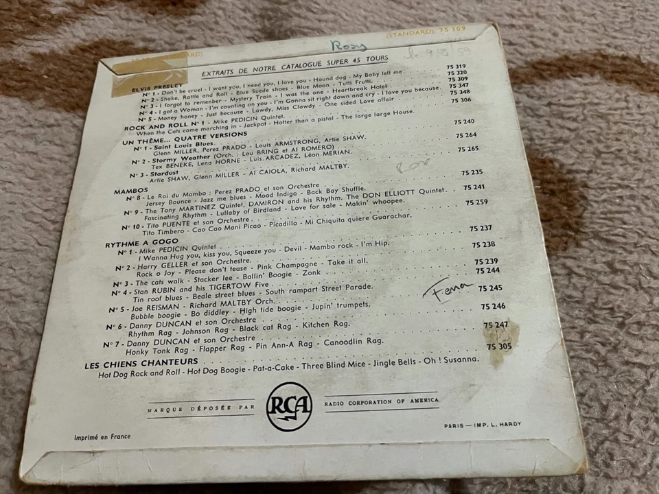 ELVIS PRESLEY EP Original France rock and roll N°3 75309 titres SUN - Photo 2/4