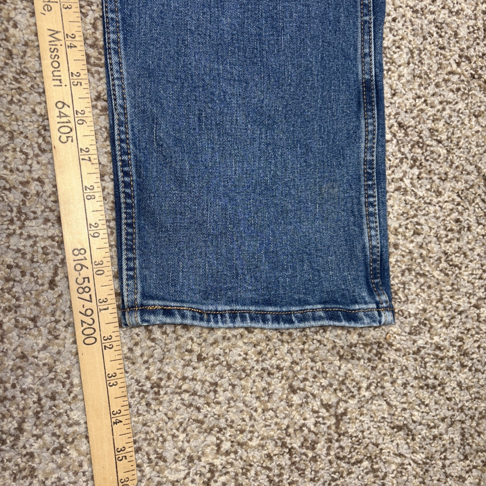 Levi Workwear Fit Denim Jeans Mens 36x34 Fits 37 X 31.5 - View 9