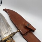 Colt Bandit CT843 Bowie Knife Stag Handle Fixed Blade Leather Sheath — photo 5