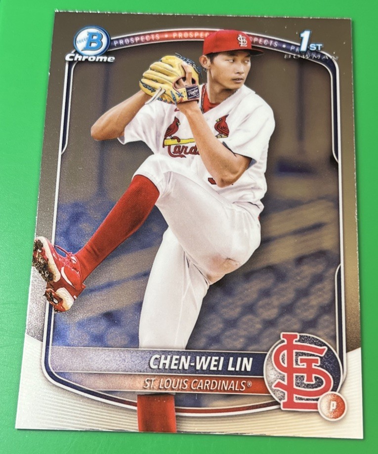 2025 Bowman #BCP-141 Chen-Wei Lin Chrome Prospects St. Louis Cardinals 1st