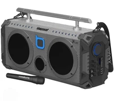 REFURBISHED BUMPBOXX Flare8 Carbon Bluetooth Boombox Speaker 200w Microphone