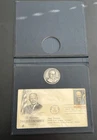 Dwight Eisenhower Commemorative Set with First Day + Silver Medal Danbury Mint
