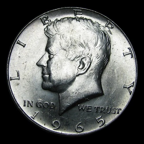 1965 40% Silver Kennedy Half Dollar ---- Gem BU Coin ---- #PP700