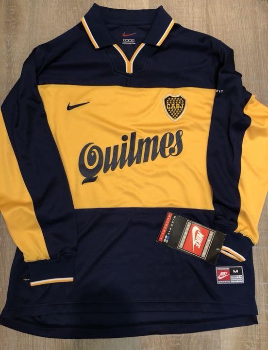 NIKE Boca Juniors選手支給モデル　新品未使用1998-1999 Boca Juniors 1998 99 Nike Away Soccer Jersey Men's Sz M | eBay