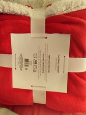 A New Aspen Sherpa Throw Red Tagged Last One Left Size On Label £15.00