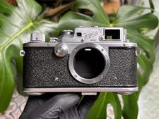 Vintage Soviet film camera KMZ "Zorki-3" - Body only