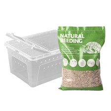 Reptile Feeding Box Turtle Transport Breeding Box Egg Incubator Container wit...