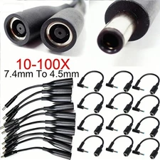7.4-4.5mm Adapter for HP/Dell 20Pcs DC/AC, 90° Right Angle Plug Design