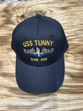 USS Tunny SSN-682 Ball Cap Embroidered US Navy Submarine Dolphins Veteran Hat