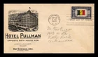 DR JIM STAMPS US COVER BELGIUM OVERRUN COUNTRIES FDC SCOTT 914 ILLUSTRATED ADV