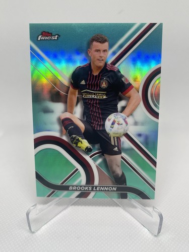 2022 Topps Finest MLS Soccer Brooks Lennon Aqua Refractor 14/75