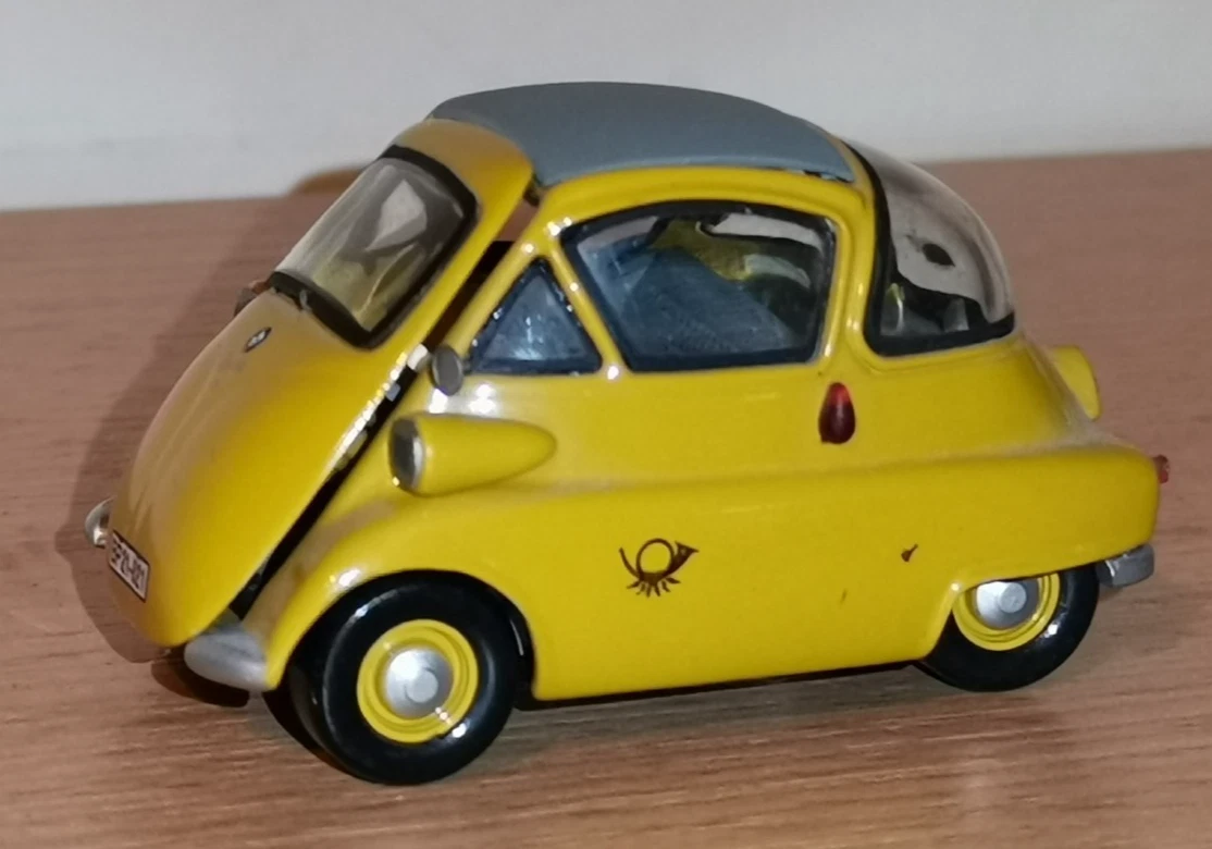 Miniature Schuco BMW Isetta Deutsche Bundespost 1:43 - Édition 010481 - NEUVE