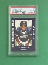 1988 Cal Cards Ken Griffey Jr San Bernardino Spirit #34 RC PSA 8