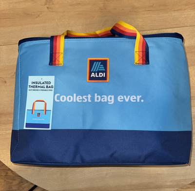 #ad Aldi Large Insulated Freezer Cooler Bag Market Shopper 2026 NEW $18.00