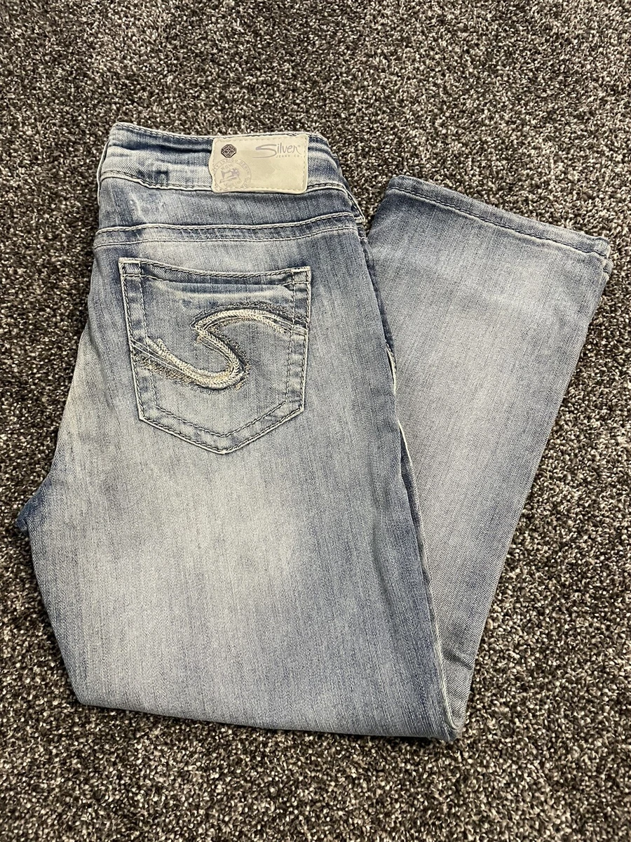 Silver Jeans Women s Suki Mid Capri 29Wx 22 1 2L Super Stretch