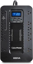 CyberPower EC850LCD Ecologic UPS System 850VA 120V Backup UPS 12 Outlets