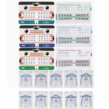 AZDENT Dental Orthodontic Brackets Braces/Super Elastic Niti Ovoid Arch Wires