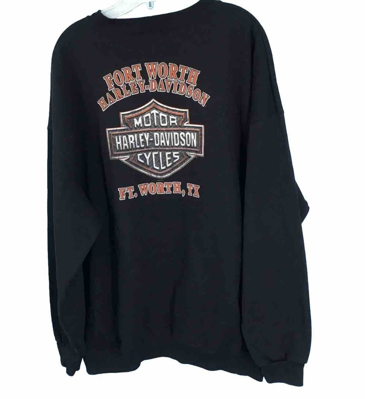 Men's Harley Davidson Fort Worth, TX Branded Long Sleeve Size-XXL