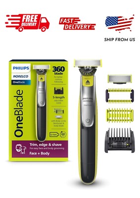 Philips Norelco OneBlade 360 Face + Body, Hybrid Electric Razor