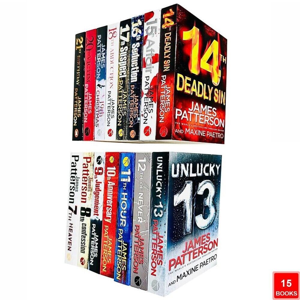 Women's Murder Club Series 15 Books Collection By James Patterson (Books 7-21)