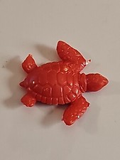 Unbranded Red Plastic Toy Sea Turtle- 1.5 Inches