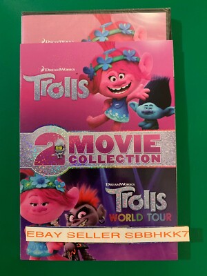 Trolls World Tour Movie Collection DVD Slipcover Authentic