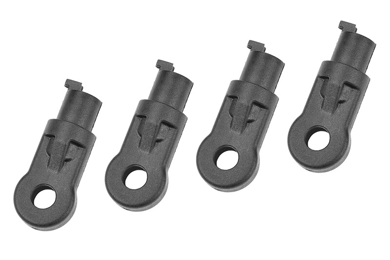 Team Corally - HD Shock End - Long - Composite - 4 Pcs