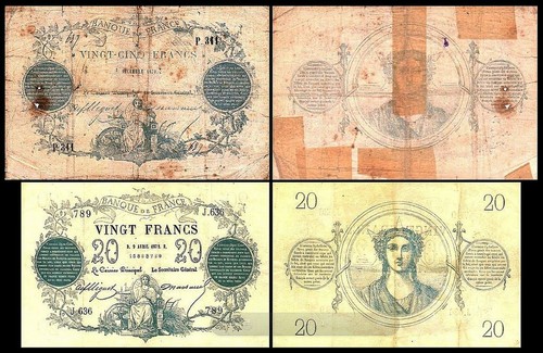2x 20, 25 Francs - Édition 1870 - 1873 - Reproduction - 19 - Photo 1 sur 5