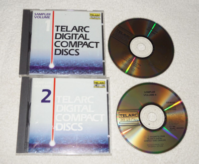 CD : Lot of 2 Telarc Digital Compact Discs Samplers 1 & 2 - Made in Japan