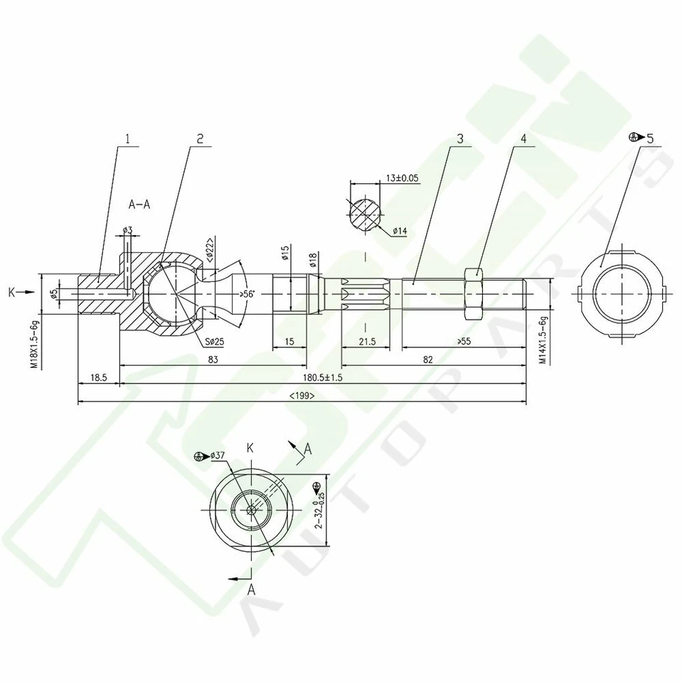 12x Front Control Arms Tie Rods Sway Bars 2006-2007 Fits Ford Fusion Complete - Image 4 of 4