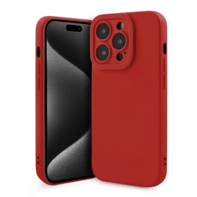 FÜR SAMSUNG GALAXY M35 5G - SOFTY Back Case Tasche Hülle Handy Schutz Camera ROT