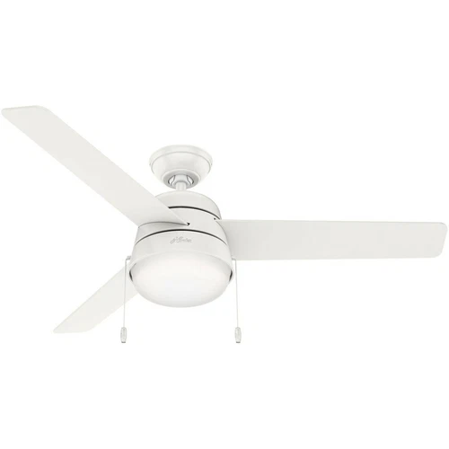 AKER 52" INDOOR CEILING FAN IN FRESH WHITE - Picture 1 of 2