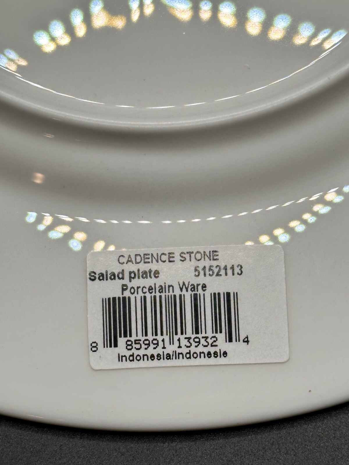 NEW Mikasa Cadence Stone Grey Dinner Plate & Salad Plate Set NWT