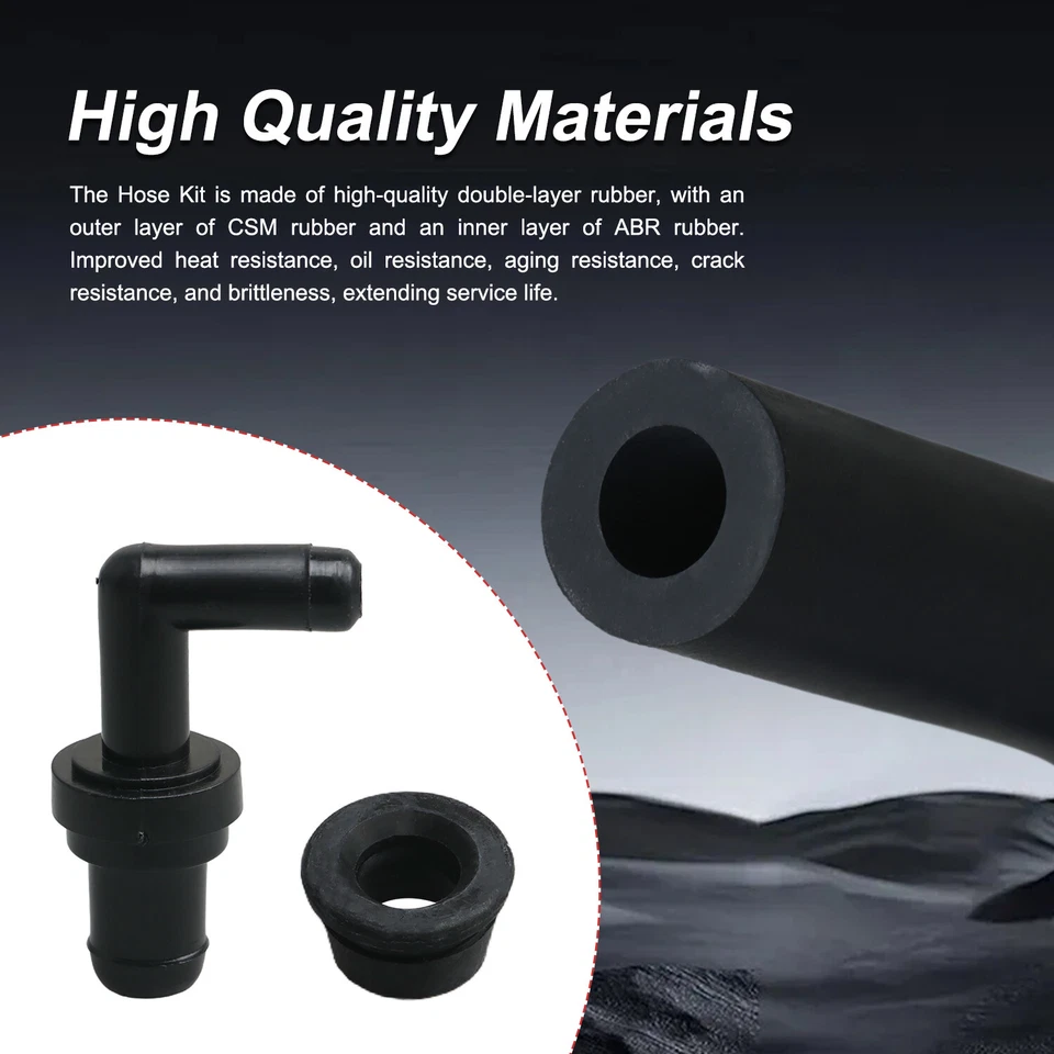 Válvula PCV con codo de 90° + ojal + kit de manguera apto para Toyota T100 12261-62041  Foto 2 de 4