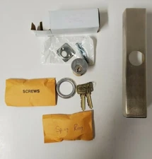 Dorma 9000 Exit Device Trim, ZO03, Raised Escutcheon Plate, 630 Finish.