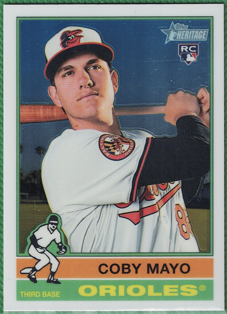 2025 Topps Heritage Coby Mayo Chrome #340