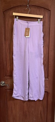 NWT Vero Moda Aware Women's Darcy High Waist Wide Leg Pant Lavender Small