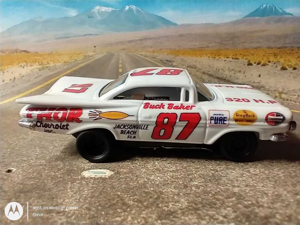 Custom Auto World Tjet 1959 Chevy 87 Buck Baker Thor New Ultra G