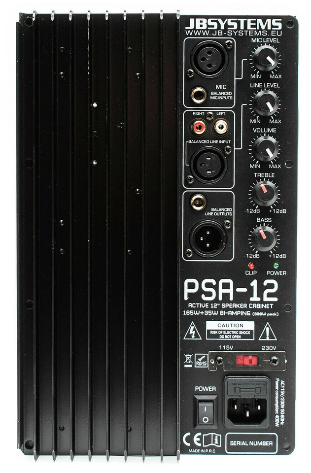 JB Systems Einbau Endstufe PA HIFI Aktivmodul Amp Amplifier 200W RMS Bi Amping  - Bild 2 von 4