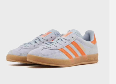 SIZE 11 MENS - NEW Adidas Gazelle Indoor Wonder Blue Orange