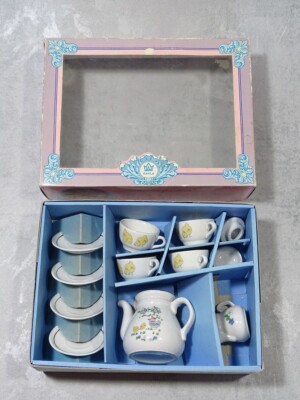 Kahla DDR Altes Kinderservice 11-teiliges Puppenservice mit OVP / Made in GDR