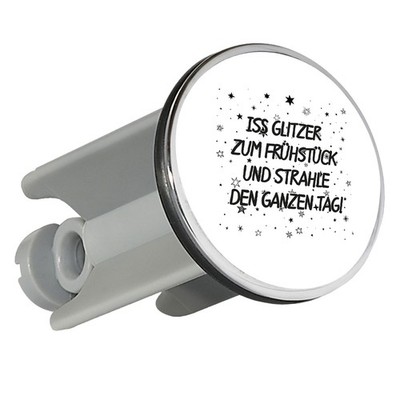 Waschbeckenstöpsel Iss Glitzer zum Frühstück und strahle den ganzen Tag Geschenk